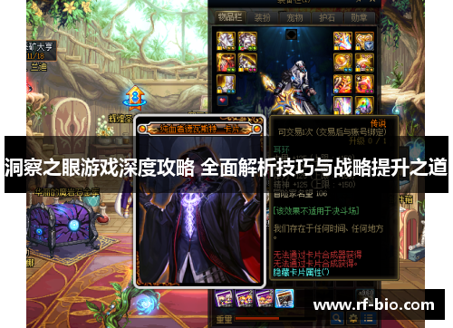 洞察之眼游戏深度攻略 全面解析技巧与战略提升之道
